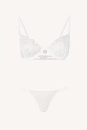 Beyaz Dantel Detaylı Takım - 1