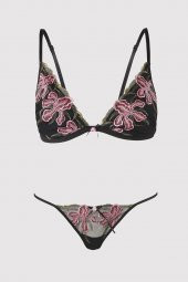 Siyah Desteksiz String Takım thumbnail 1