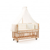 Duux Dada Anne Yanı Beşik 70 x 130 cm Naturel ve Uyku Seti - 1