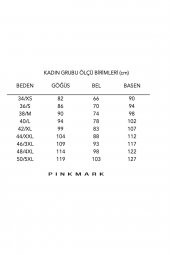 PINKMARK KADIN SİYAH GÖMLEK BEYAZ PANTOLON TAKIM PMTK25599 - 4