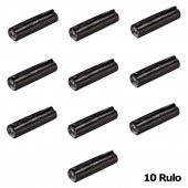 GNR Endüstriyel Battal Çöp Torbası Poşeti - 2 Kat - Siyah - 300 Gr. - 75x90 Cm. -10 Adetlik 10 Rulo - 2