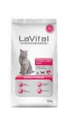 La Vital Adult Sterilsed Somonlu  Kısırlaştırılmış Yetişkin Kuru Kedi Maması  12 Kg - 1