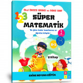 Okul Öncesi, Birinci Sınıf ve İkinci Sınıf Süper Matematik Kitap Seti (2 Spiralli Kitap) - 1