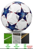 Telvesse Futbol Topu Şampiyonlar Ligi Pompalı Sert Zemin Halı Saha Futbol Topu No:5 Mavi 034 thumbnail 5