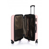 Hotowa Gold PP Valiz 8010 Pembe TSA Kilitli Büyük Boy - 4