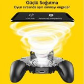 Polham 1200Mah Powerbankli Telefon Soğutuculu Fanlı Oyun Kolu, Pubg Ateş Tuşlu Soğutuculu Oyun Kolu - 5