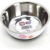 Playfull Pati Desenli Çelik Mama ve Su Kabı Kauçuk Tabanlı 14 cm - 2