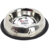 Playfull Pati Kabartma Desenli Çelik Mama ve Su Kabı 18CM 710ML - 1