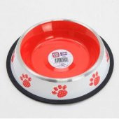 Playfull Renkli Pati Desenli Çelik Mama ve Su Kabı 32 Oz - 2