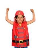 İTFAİYECİ KOSTÜMÜ BASKILI - 2