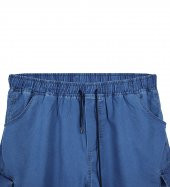 Kargo Cepli Büyük Beden Kot Jogger Pantolon Gök Mavisi - 2