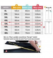 Kargo Cepli Büyük Beden Kot Jogger Pantolon Gök Mavisi - 5