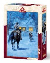 Eve Dönüş Tablo Tadında Yetişkin Puzzle/Yapboz 1000'parça - 1