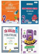 2. Sınıf 4 Farlı Yayından Tüm Dersler Soru Bankası Seti - 1