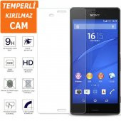 Sony Xperia Z3 Ekran Koruyucu 9H 2.5D Parlak HD Şeffaf Kırılmaz Temperli Cam Ekran Koruma (SH53PWT) - 1