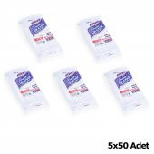 Poppy Plastik Lüx Şeffaf Kaşık - 18 Cm. - 3.2 Gr. - 50 Adetlik 5 Paket - 2