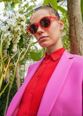 OLIVIO&CO Begonia Red Unisex Güneş Gözlüğü Yetişkin - 1