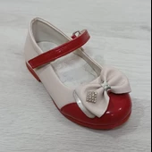 Fiyra 8009 Pembe-Beyaz Cırtlı El Yapımı Ortapedik Kız Bebe Babet Ayakkabı - 4