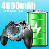 Polham 4000Mah Powerbankli Telefon Soğutuculu Fanlı Oyun Kolu, Pubg Ateş Tuşlu Soğutuculu Oyun Kolu - 2