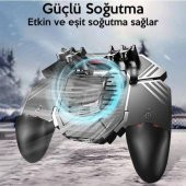 Polham 4000Mah Powerbankli Telefon Soğutuculu Fanlı Oyun Kolu, Pubg Ateş Tuşlu Soğutuculu Oyun Kolu - 3