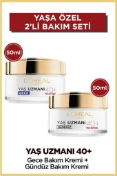 L'Oreal Paris Yaş Uzmanı 40+ Kırışıklık Karşıtı Sıkılaştırıcı Gündüz & Gece Kremi Seti 2'li Set - 9
