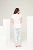 Mod Collection 3676 Kadın Yuvarlak Yaka Pijama Takım - 2