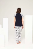 Mod Collection 3676 Kadın Yuvarlak Yaka Pijama Takım - 4