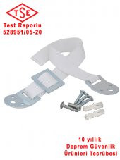 Miny Baby Eşya Tv Sabitleme Deprem Güvenliği Kayışı-Metal Başlıklı - Tse Test Raporlu - 1