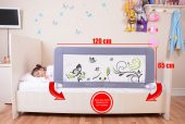 Miny Baby Katlanabilir Yatak Bariyeri-Gri - 1