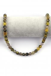 Yeşil Akik Doğal Taş Dizi 8 mm Fasetli Küre Kesim thumbnail 2