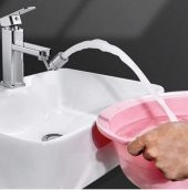 Buffer Krom Görünümlü Plastik Kolay Yerleştirilebilen Banyo Tuvalet Bahçe Fonksiyonlu Musluk Başlığı - 2