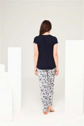 Mod Collection 3699 Kadın 3 Düğmeli Pijama Takım - 2
