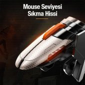 Coofbe 2 Adet Set Telefon Oyun Tetik Seti Mekanik 6 Parmak PUBG Joystick Tetik Tuşu Yüksek Hassasiyetli - 3