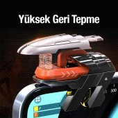 Coofbe 2 Adet Set Telefon Oyun Tetik Seti Mekanik 6 Parmak PUBG Joystick Tetik Tuşu Yüksek Hassasiyetli - 4
