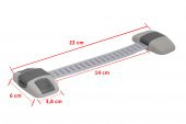 Portakal Safety Çok Amaçlı Buzdolabı-Dolap Kilidi-Gri - 8