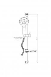 GPD Pedra Siyah Banyo Lavabo Sürgülü Duş Seti Mlb160-s-mbb160-s-dst57-s - 3