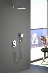 Teska Tenedos Ankastre 2 Yönlü Banyo Bataryası Set-krom As2300 - 1