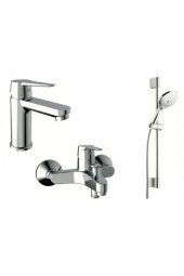 Roca Üçlü Set Esteria Lavabo Batarya / Banyo Batarya / Aurea Duş Takımı - 3