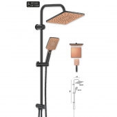 Valtemo VALTEMO MAXIMA BRONZE MAT BLACK DUŞ SETİ VS-2666 - 1