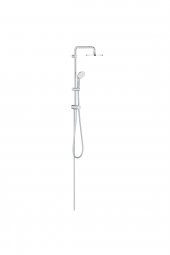 Grohe New Tempesta Sistem 200 27389002 Duvar Bağlantılı Divertörlü Duş Seti - 1