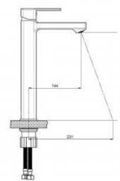 GPD Set Üstü Lavabo Bataryası Pedra Msl160 thumbnail 2