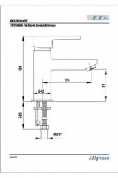 Eca Delta Tek Gövde Lavabo Bataryası Armatürü 102108686 20 Yıl Garantili - 4