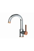 Gildo Mtl165-k-r Tek Gövde Lavabo Bataryası Krom - Rose Gold - 1