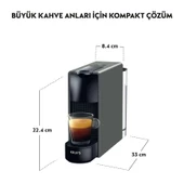 Nespresso Essenza Mini C30 Kahve Makinesi, Gri - 3