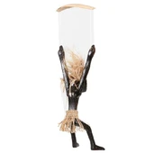 Ahşap Primitif Aborjin Paraşütçü Kapı Duvar Dekoru El Yapımı thumbnail 2