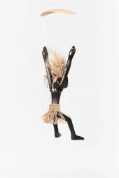 Ahşap Primitif Aborjin Paraşütçü Kapı Duvar Dekoru El Yapımı thumbnail 6