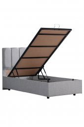 Setay Mobilya Defne Tek Kişilik Baza Başlık Seti Açık Gri - 3