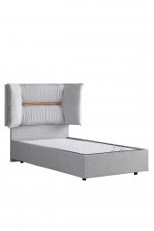 Setay Lizbon Tek Kişilik Baza Başlık Comfort Yatak Seti, Açık Gri - 3