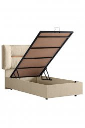 Setay Lizbon Tek Kişilik Baza Başlık Comfort Yatak Seti, Krem thumbnail 4