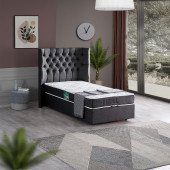 Setay Matilda Tek Kişilik Baza Başlık Comfort Yatak Seti, Antrasit - 1